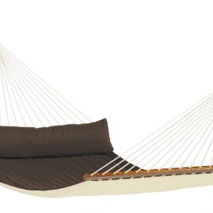 Weatherproof Kingsize Padded Spreader Bar Hammock arabica
